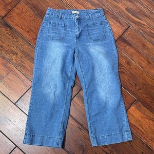 Luvamia Classic Blue Wide Leg Jeans - Large